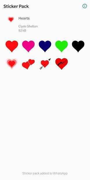 Hearts WhatsApp Stickers screenshot 5