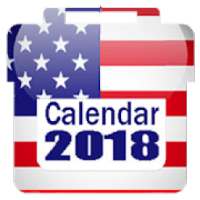 US Calendar 2018 with Holidays