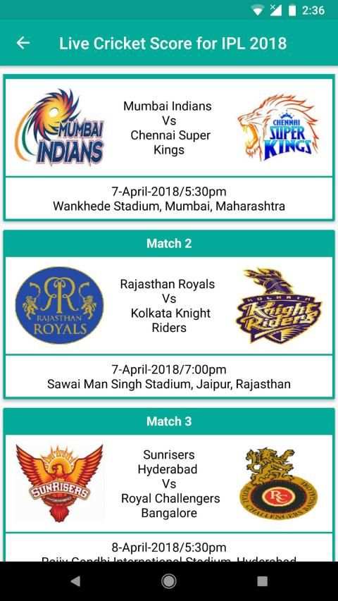 Live Cricket Score for IPL 2019 screenshot 4