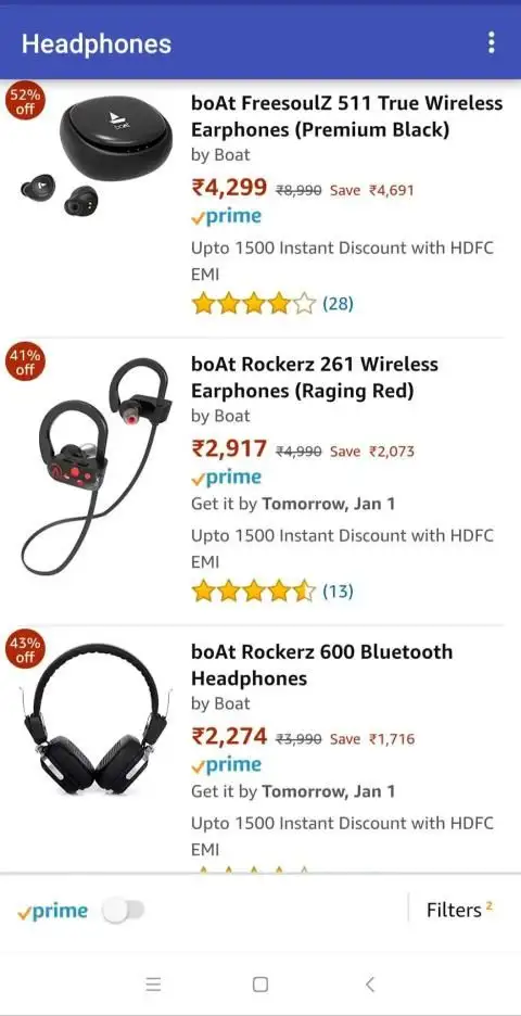 Headphones at Amazon screenshot 3
