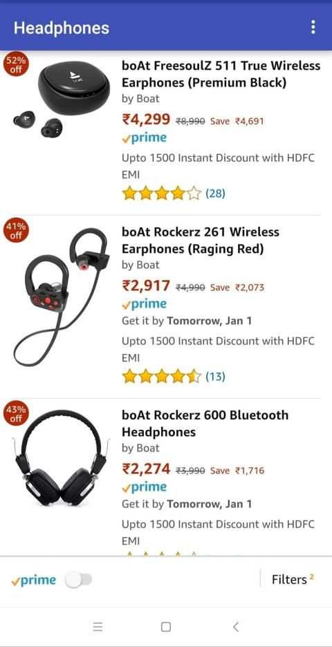 Headphones at Amazon screenshot 3
