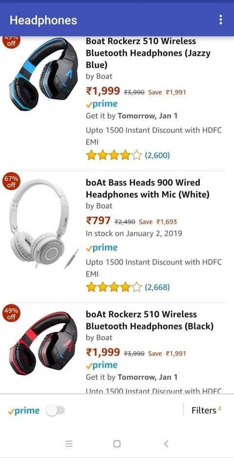 Headphones at Amazon screenshot 4