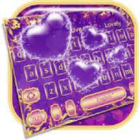 Purple Love Bubble Keyboard