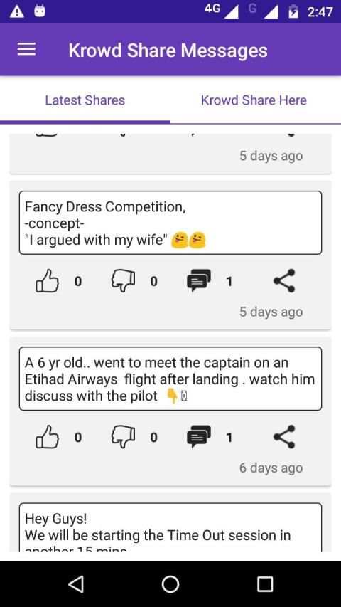 Krowd Share - WhatsApp, Messenger, WeChat, Hike .. screenshot 2