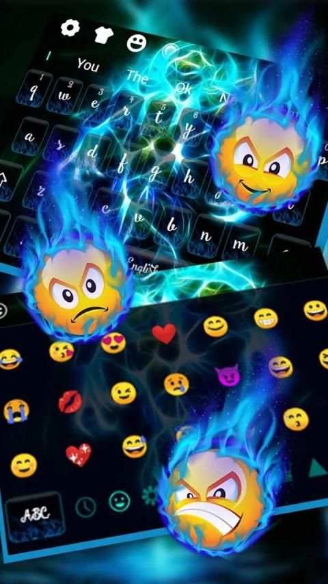 Ice Flame Transformer Robot Keyboard स्क्रीनशॉट 1