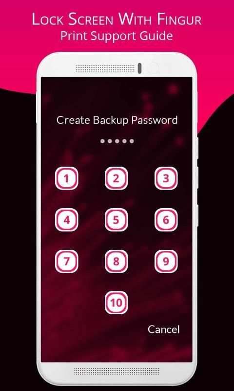 Lock Screen With Finger Print Support Guide screenshot 1