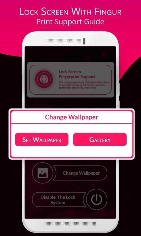 Lock Screen With Finger Print Support Guide स्क्रीनशॉट 3