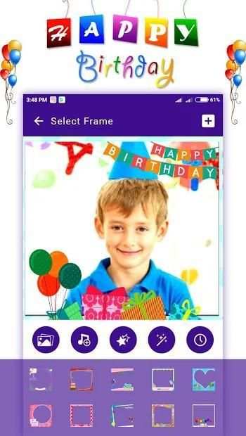 Happy Birthday Video Maker : Birthday Song Video स्क्रीनशॉट 5