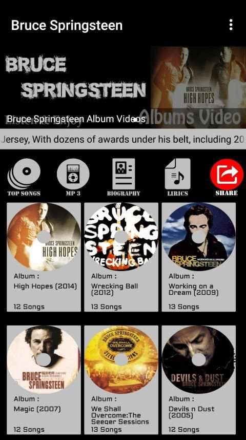 Bruce Springsteen Songs स्क्रीनशॉट 7