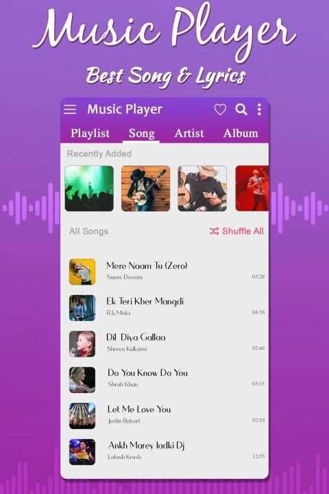 Music Player स्क्रीनशॉट 4