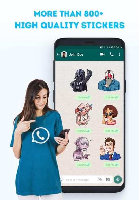 * Movies & TV Shows Sticker Packs for WhatsApp * screenshot 3