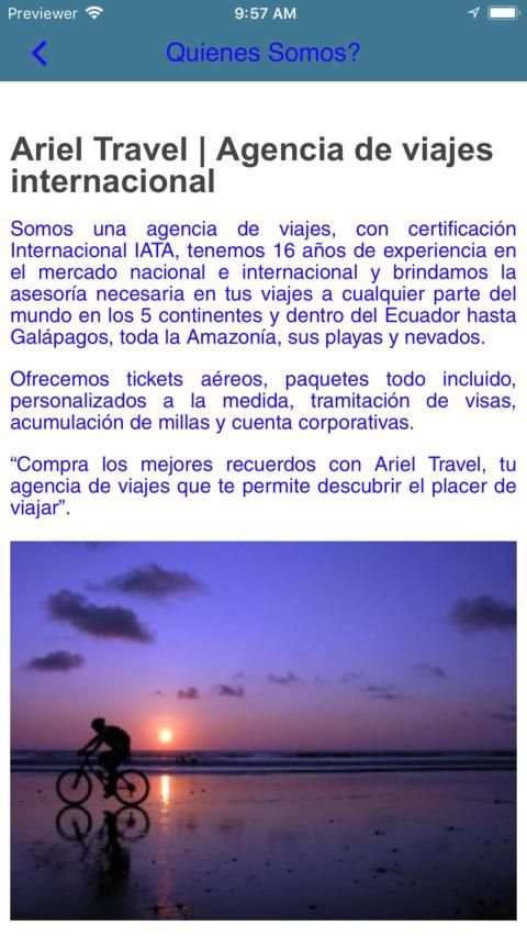 Ariel Travel screenshot 3