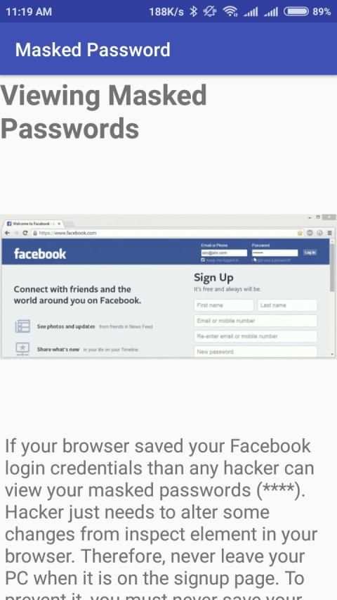 Facebook Security-secure your FB Account screenshot 1