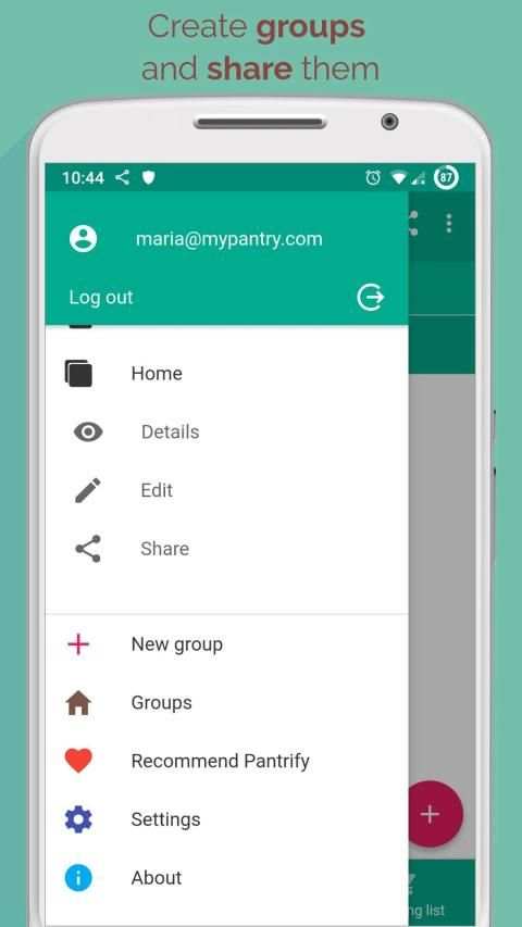 Pantrify - Free pantry and shopping list app * screenshot 6