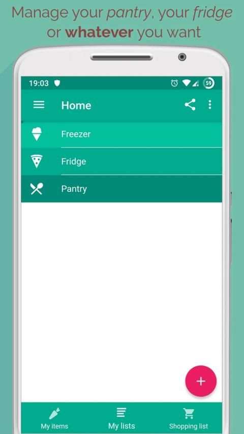 Pantrify - Free pantry and shopping list app * screenshot 3