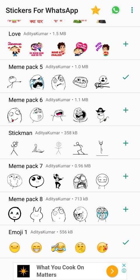 Stickers for WhatsApp WAStickerApps screenshot 1