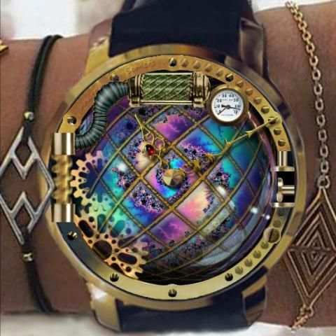 Steam Punk Clock Skin स्क्रीनशॉट 4