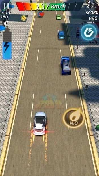 Crazy Road Racing स्क्रीनशॉट 3