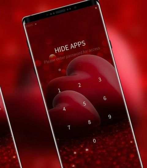 Red shining 3d effect love theme स्क्रीनशॉट 2