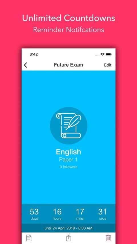Exam Countdown Lite screenshot 7