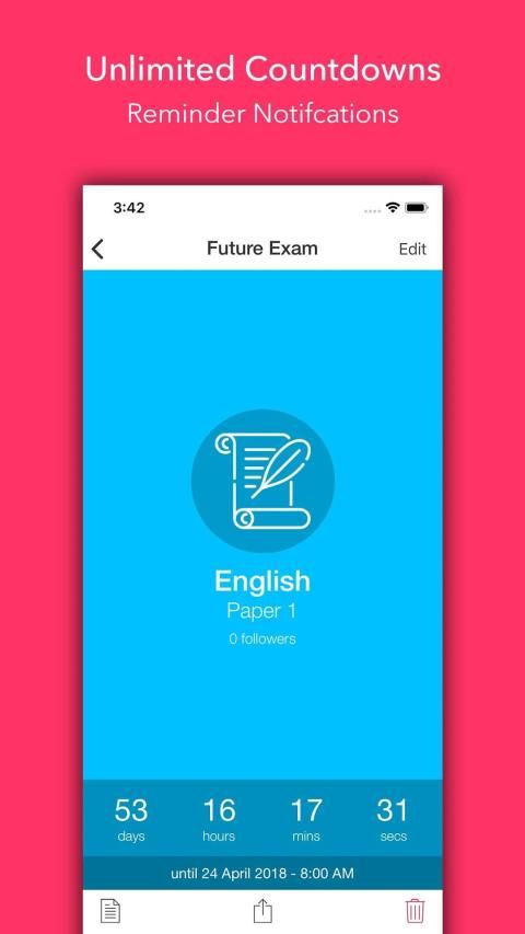 Exam Countdown Lite स्क्रीनशॉट 13