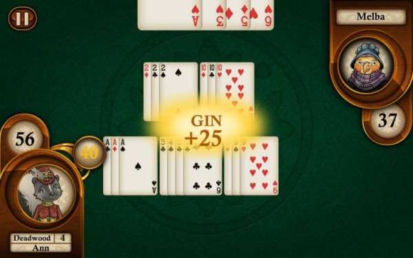 Aces® Gin Rummy Free स्क्रीनशॉट 1