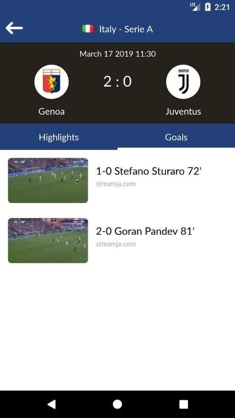 Soccer Highlights Videos screenshot 1