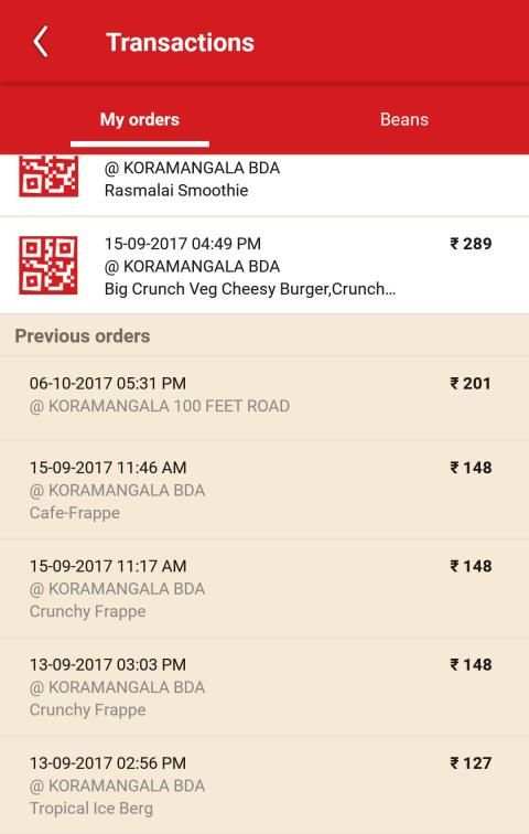 Café Coffee Day स्क्रीनशॉट 1