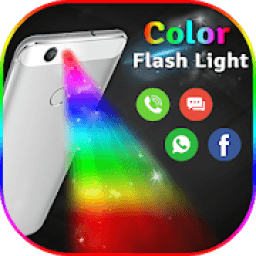 ikon Color Flashlight: Torch LED Flash on Call &amp; SMS