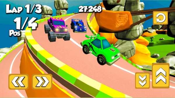 Ultimate Super Kart Racers 3D: Star Race on Wheels screenshot 2