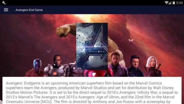 Movie Info Avengers End Game 4 تصوير الشاشة