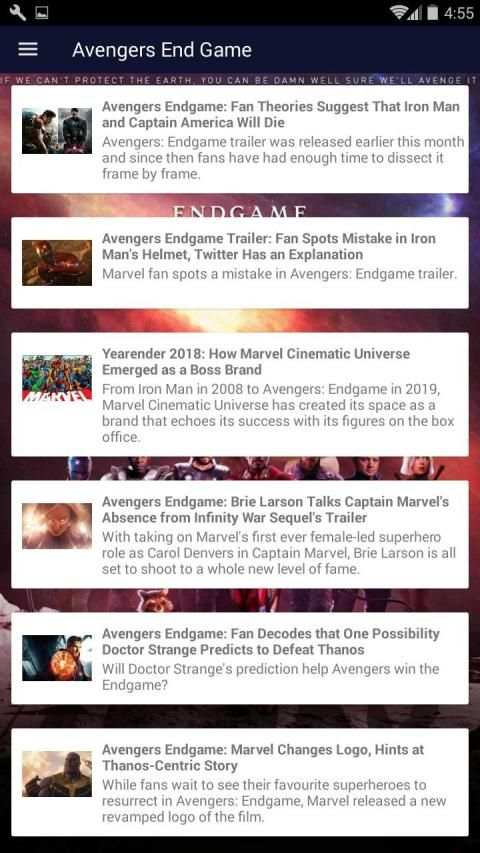 Movie Info Avengers End Game 6 تصوير الشاشة