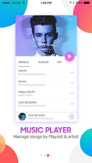 iMusic – Music Player for IOS 12, All Format screenshot 2