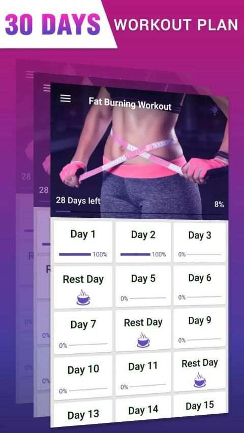 Fat Burning Workout - Belly Fat Workouts for Women screenshot 7