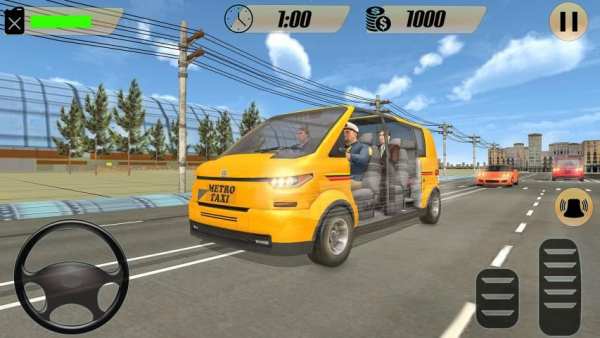 City Traffic Taxi Car Driving screenshot 1