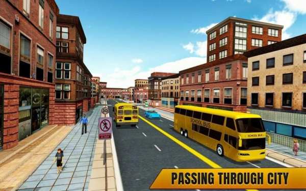 City School Bus Coach Simulator 2018 स्क्रीनशॉट 3