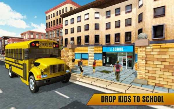 City School Bus Coach Simulator 2018 स्क्रीनशॉट 2