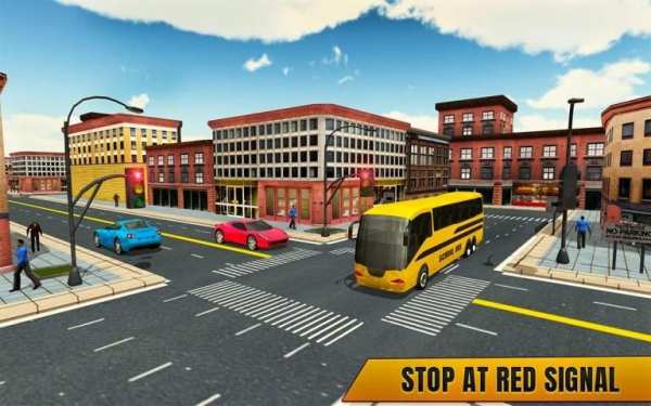 City School Bus Coach Simulator 2018 स्क्रीनशॉट 1