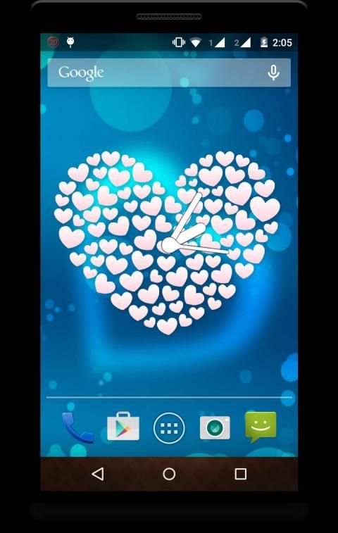 Heart Clock Live Wallpaper screenshot 2
