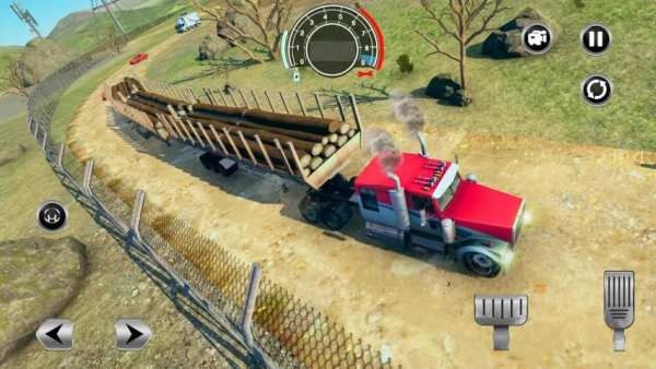 Road Train Truck Driving Sim: Long Trailer Cargo स्क्रीनशॉट 3