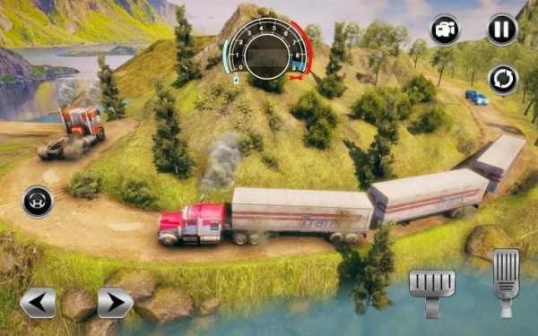 Road Train Truck Driving Sim: Long Trailer Cargo स्क्रीनशॉट 15