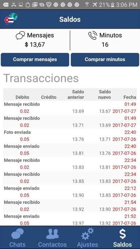 CubaMessenger screenshot 1