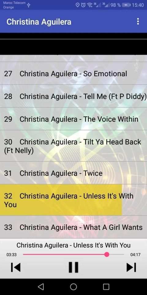 Christina Aguilera Songs screenshot 1