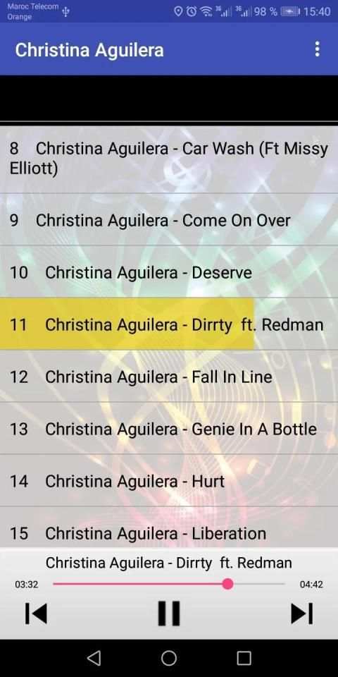 Christina Aguilera Songs screenshot 2