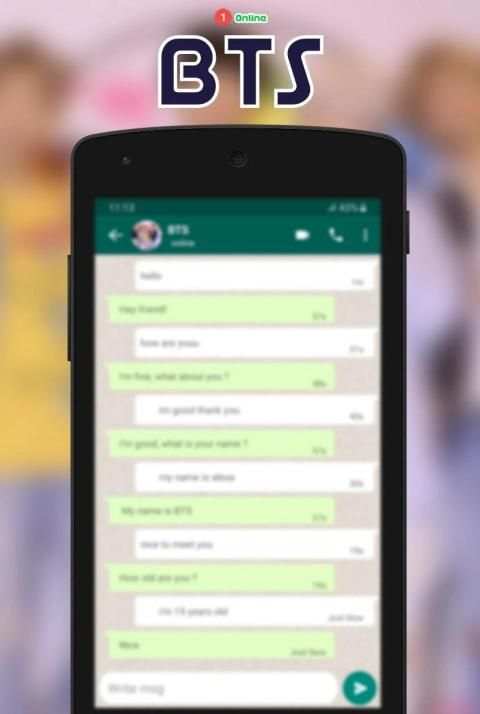 Chat Talk With BTS screenshot 1