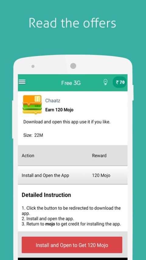 Free 3G Mobile data recharge screenshot 5