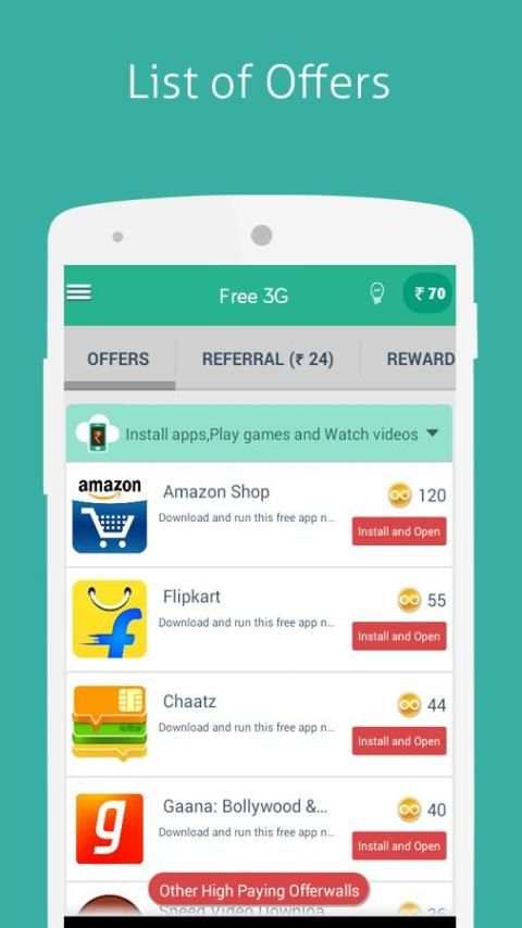 Free 3G Mobile data recharge screenshot 3