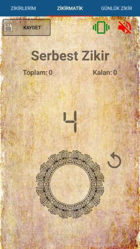 Zikirmatik ve Günlük Esma-ül Hüsna скриншот 3