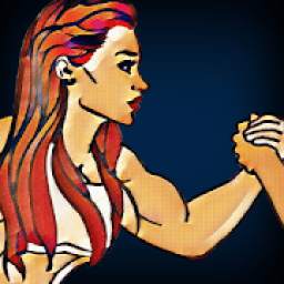 Armwrestling With Muscle Girls