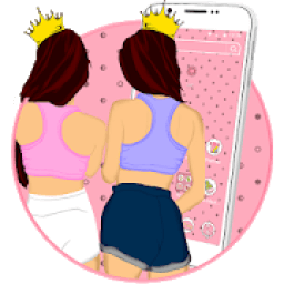 Cute best friends themes icon